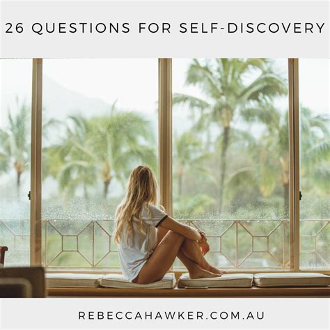 26 questions for self discovery rebecca hawker