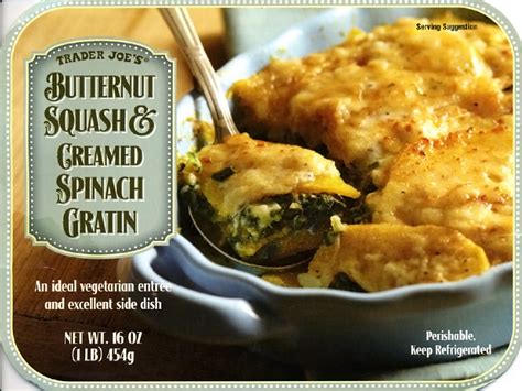 Trader Joes Butternut Squash And Creamed Spinach Gratin Club Trader