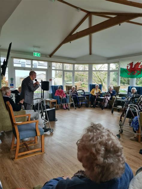 St Davids Day Celebrations Penpergwm House Residential Care Home