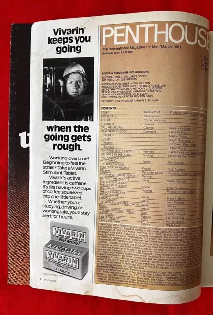 VINTAGE PENTHOUSE MAGAZINE March 1981 Single Issue 3 92 PicClick UK