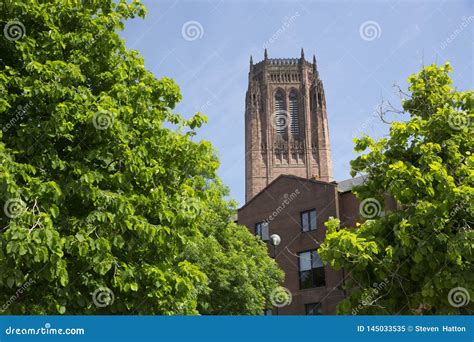 Liverpool UK Juni 2014 Liverpool Domkyrka Kyrka Av Den England