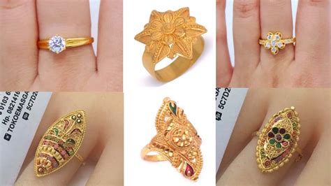 Latest Designer Of Gold Rings For Womens Gold Finger Ring Designs For
