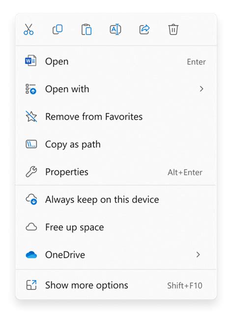 Context Menu File Explorer Windows 11