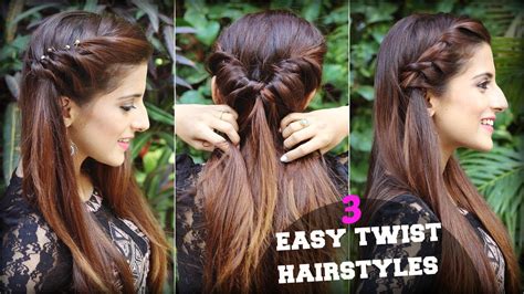 1 Min Cute And Easy Everyday Twist Hairstyles For School College Work