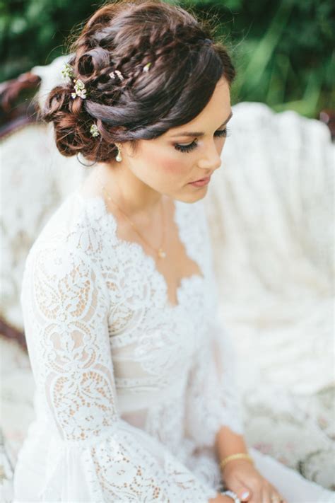 2016 Wedding Updo Hair Ideas Dipped In Lace