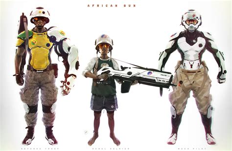 African Gun Character Concepts Coolvibe Digital Artcoolvibe Digital Art