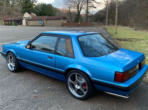 1991 Ford Mustang Lx Notchback Coupe Bimini Blue Classic Ford Mustang