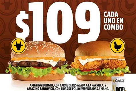 ¿sandwich O Burger En Carls Jr Tú Decides Tu Combo Favorito
