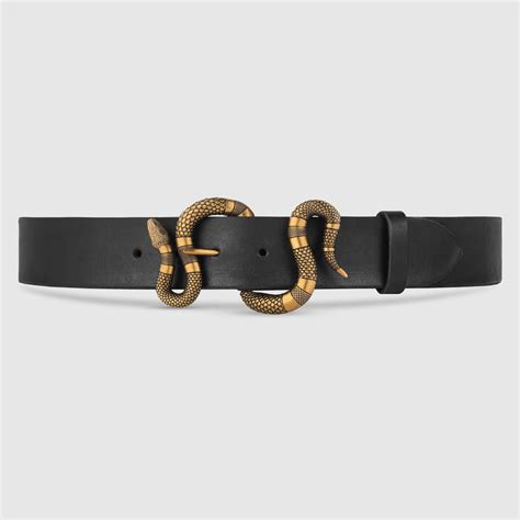 Gucci Leather Belt With Snake Buckle Gucci Leather Belt Mens Leather