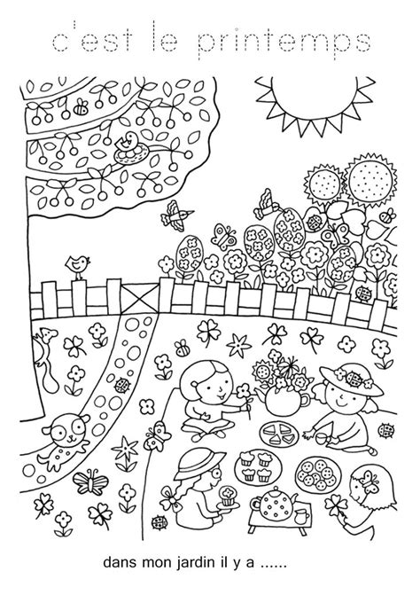 9 Coloriages à Imprimer Pour Le Printemps