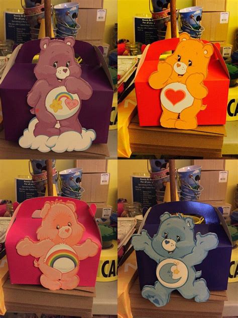 Care Bears Favor Boxes 1 Per Order Care Bear Party Bear Decorations