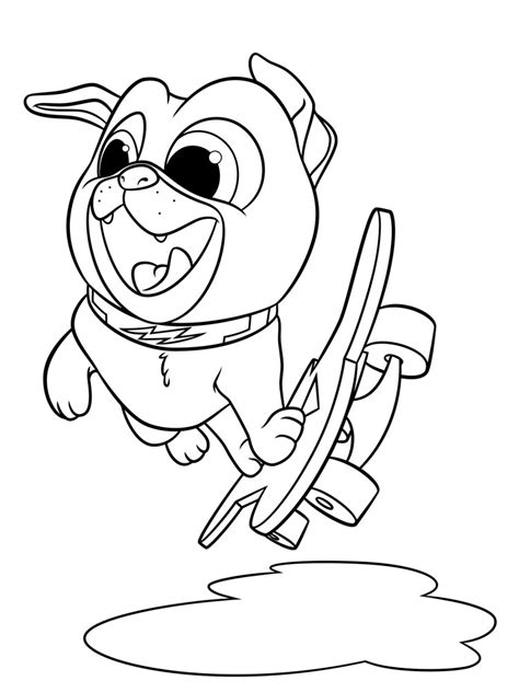 Bingo and hissy coloring page. Puppy Dog Pals coloring pages. Download and print Puppy ...