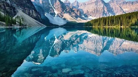 Crystal Clear Tranquil Mountain Lake