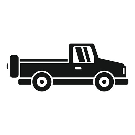 Black Pickup Truck Side View Icon 47040476 Vector Art At Vecteezy