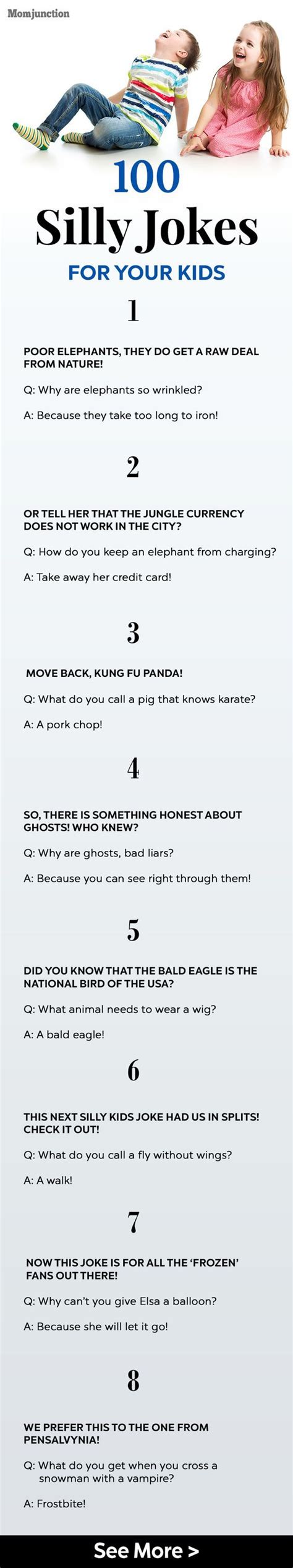 100 Silly Jokes For Your Kids: Here are some clean, silly and funny