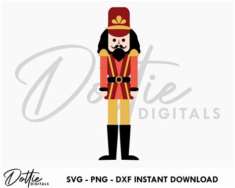 Christmas Nutcracker Soldier Svg Png Dxf Sublimation Sticker Cutting
