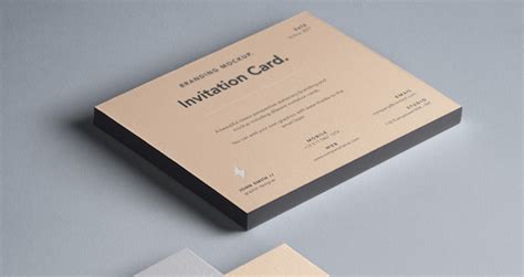 Download Psd Invitation Card Mockup Vol6 | Psd Mock Up Templates | Pixeden