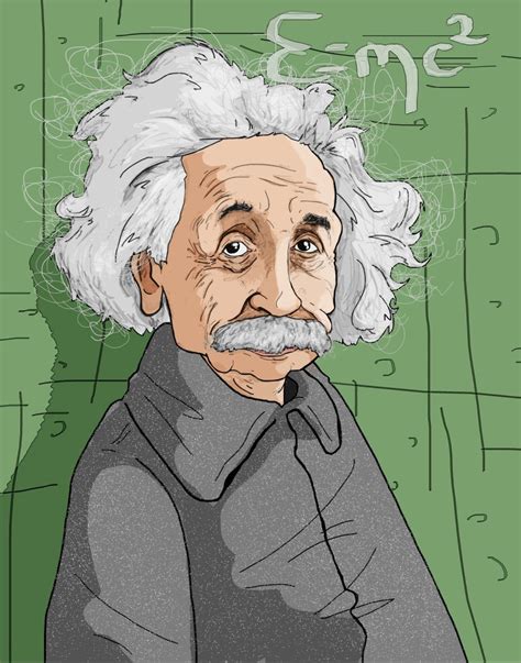 Albert Einstein 2021 Kurgu Karakterler Sevimli Karikatür Karikatür