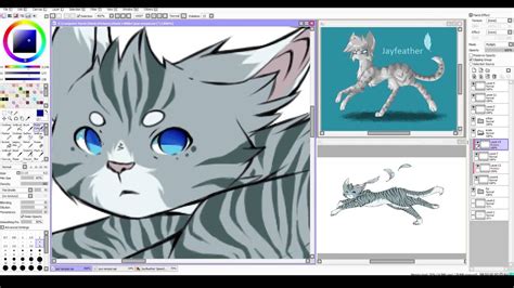 Speedpaint Warrior Cats ~jayfeather~ Painttoolsai Hd Youtube