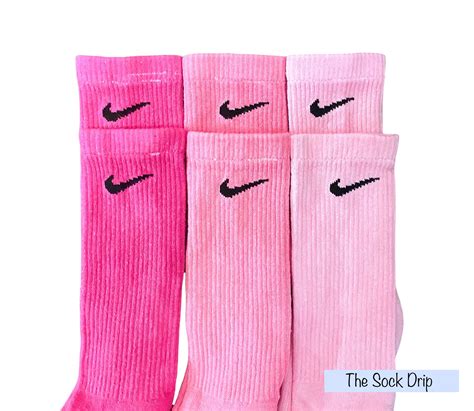 Nike Pink Pack Crew Socks Dri Fit Unisex 3 Pack