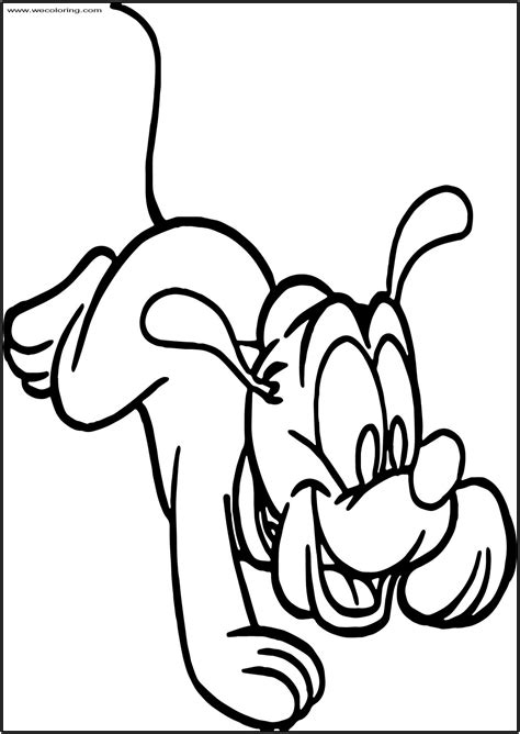 This drawing was made at internet users' disposal on 07 february 2106. Baby Pluto Excited Free Printable Coloring Page ...