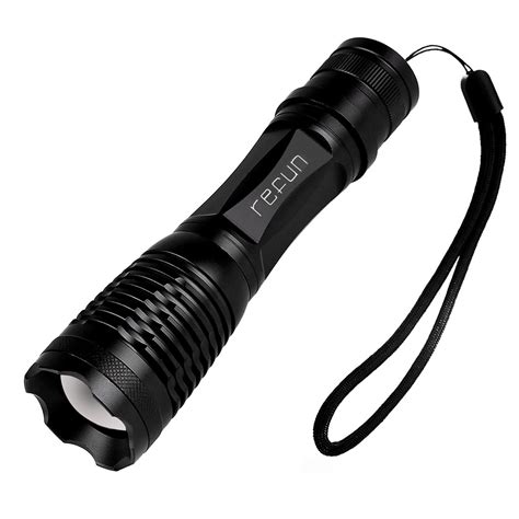 Refun E6 High Powered Tactical Flashlight Water Resistant Handheld