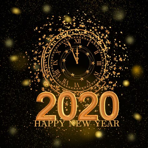 3d Wallpaper Feliz Año Nuevo 2020 2020 Happy New Year Ribbon Style Hd