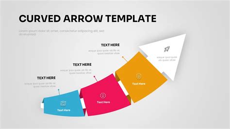 Curved Arrow Infographics Slidebazaar