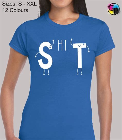 s hi t ladies t shirt womens funny adult rude offensive joke etsy