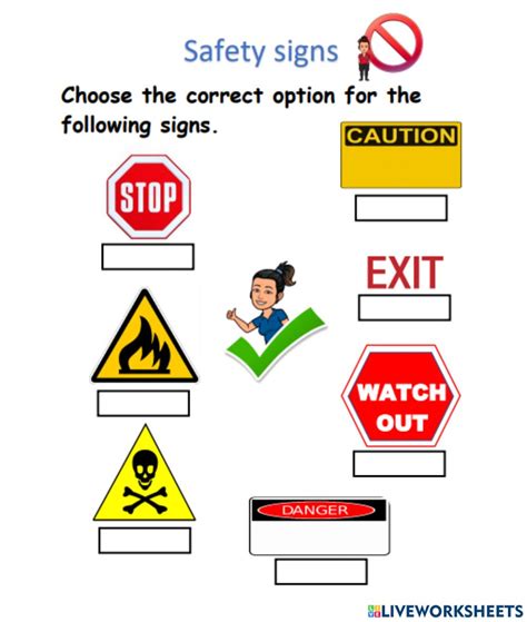 Safety Signs I Worksheet