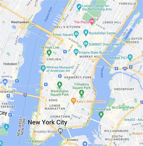 New York City Map Shows You Around The 100 Best Attractions You Must