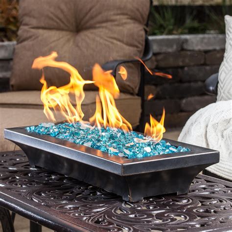 Lakeview Outdoor Designs Lavelle 24 Inch Table Top Propane Fire Pit Oil Rubbed Bronze Bbqguys