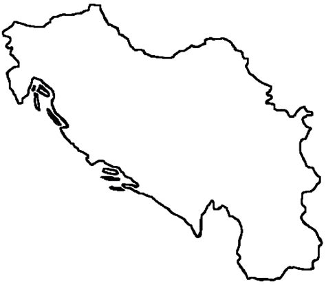 Yugoslavia Map Outline