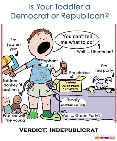 Is Your Toddler A Democrat Or Republican Laughing Funny Stuff