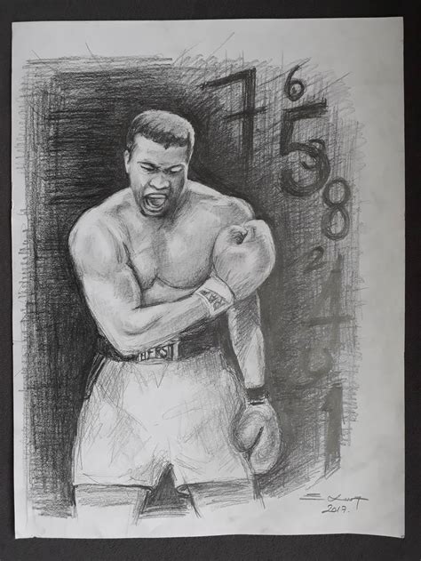 Muhammad Ali Drawing By Eko Kurt Saatchi Art