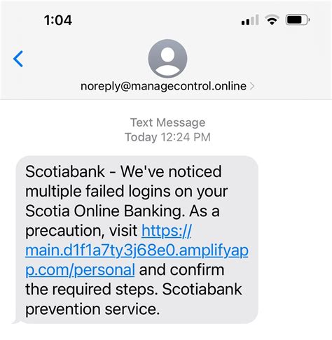 Fraud Alert Fake Scotia Bank Phishing Attack Via Text Message Terry Cutler The Ethical Hacker
