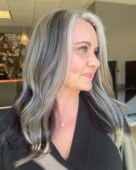 Grey Dyed Hair Gray Hair Cuts Silver Grey Hair Long Gray Hair Grey