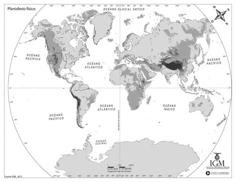Aprender Acerca 55 Imagen Mapa Planisferio Completo Blanco Y Negro