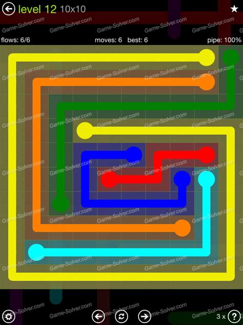 Flow Extreme Pack 10x10 Level 12 Game Solver