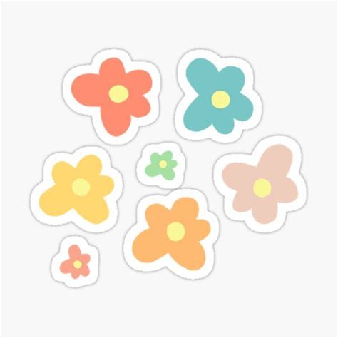 Indie Flowers Sticker By Sadiefarrer Redbubble Cute Patterns