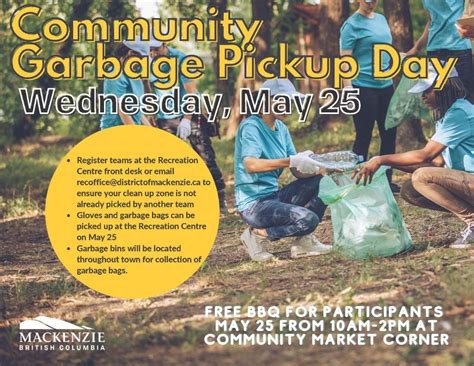 Community Clean Up And Firesmart Curbside Pickup District Of Mackenzie