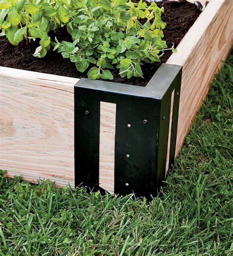 Raised beds are easier to manage. Insect Design Raised Bed Corner Braces, Set of 4 - Black ...