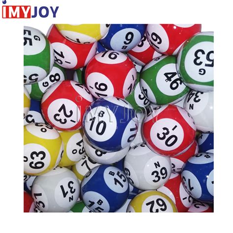 Deluxe 5 Color 6 Side Print Coated Bingo Ball Set Bingo Balls For Lotto