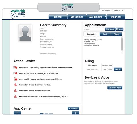 Springfield Clinics Patient Portal Patient Tools