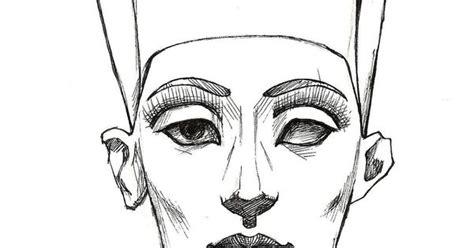 Nefertiti Sketch Nefertiti Lines By ~mybonsaipatroclo On Deviantart Isis Digital Art Drawing