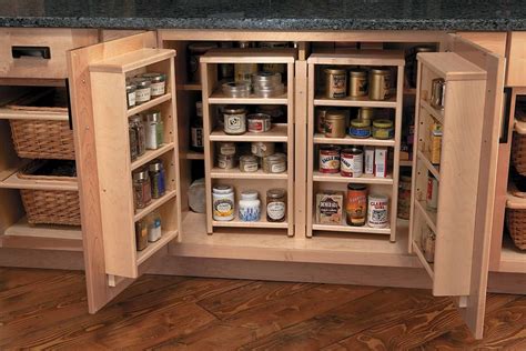 Hampton blind base corner cabinet in natural hickory. blind corner cabinet solutions diy | Stylish Storage ...