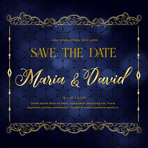 Beautiful Wedding Invitation Card Design In Premium Style Download