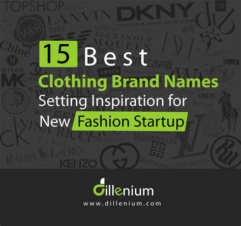 Inditex was founded by amancio ortega and rosalia mera in spain in 1985. 15 Best Clothing Brands Name Setting Inspiration for New ...