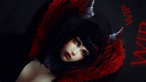 Wallpaper X Px Art Babes Dark Demon Evil Fantasy Girl Gothic Horror Sexy