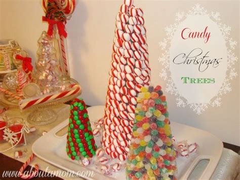 Candy Christmas Trees Holiday Centerpiece